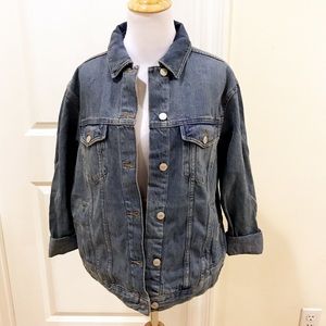 Topshop oversized denim jacket NWT